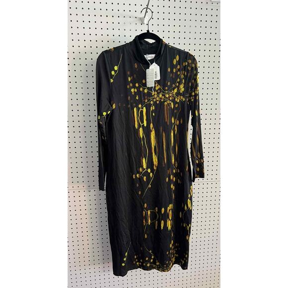 Prabal Gurung Preloved Women's Long Sleeve Turtleneck Dress in Black Size XL - Picture 3 of 3